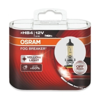 OSRAM Fog Breaker HB4 12V 51W P22d, набор 2шт 9006FBRHCB